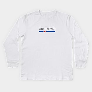 Akureyri Iceland Kids Long Sleeve T-Shirt